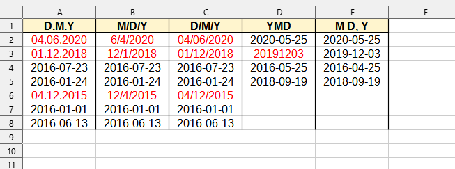 Date > Auto date conversion