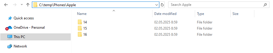 YLC Utilities > File > Create new folders from selection