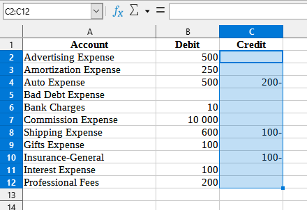 Number > Move minus sign from back to front (e.g. 47- to -47)