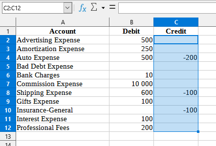 Number > Move minus sign from back to front (e.g. 47- to -47)