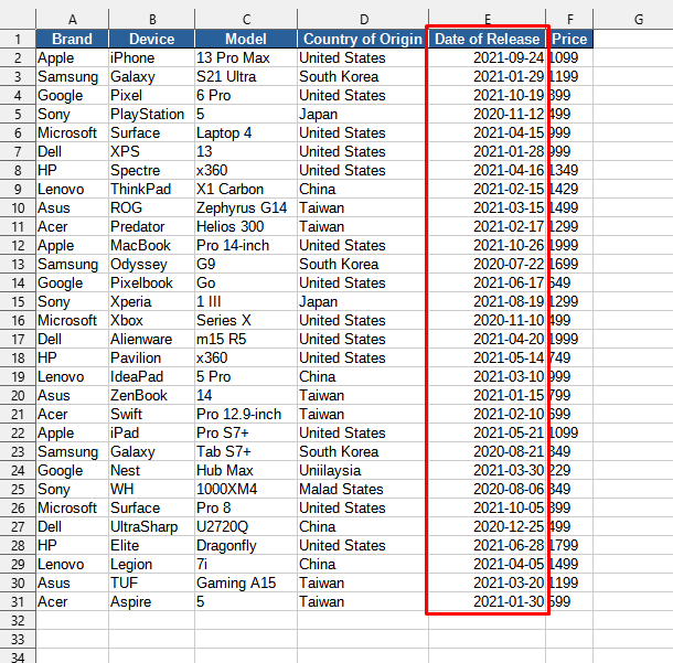 Date > Quick date recognition