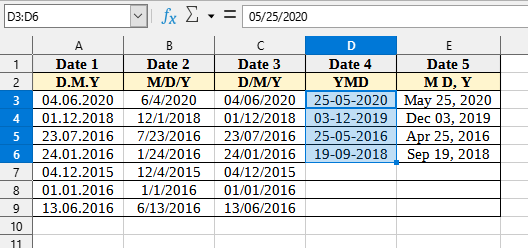 Date > Convert/recognize dates