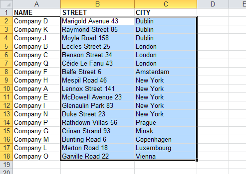 Text > Remove leading, trailing and excessive spaces