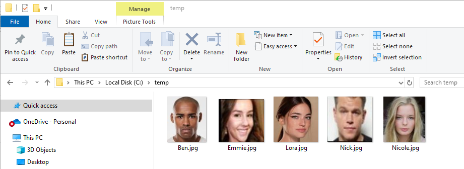 Comment > Save image to folder