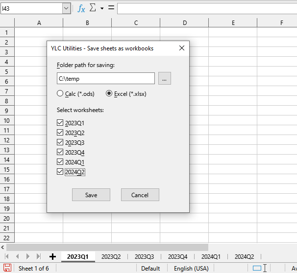 Save sheets as workbooks