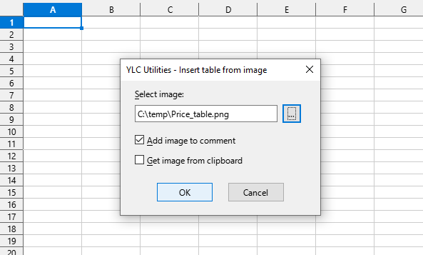 External Data > Insert table from image