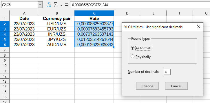 Number > Use a significant number of decimals