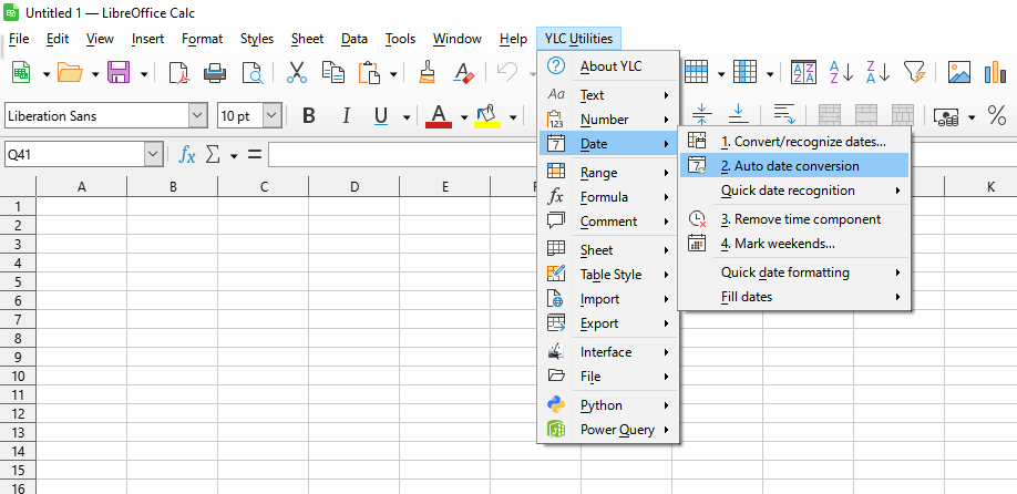 YLC Utilities > Дата › Автоматичне перетворення дати