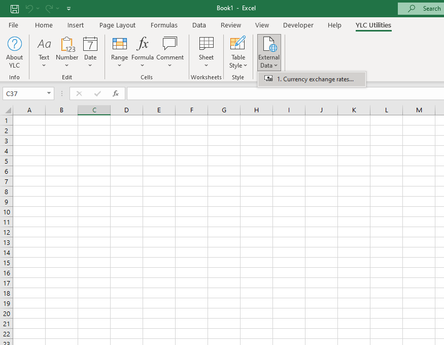 YLC Utilities > Зовнішні дані › Офіційні курси обміну валют