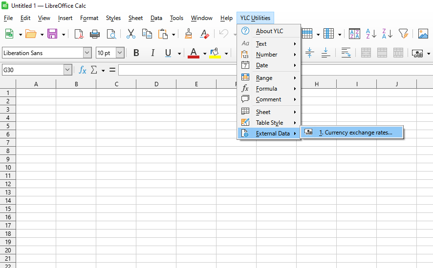 YLC Utilities > Зовнішні дані › Офіційні курси обміну валют