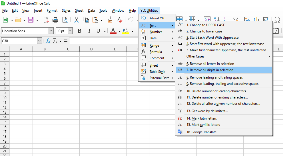 Текст › Видалити усі цифри у виділених клітинках