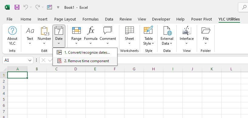 Дата › Видалити компонент часу