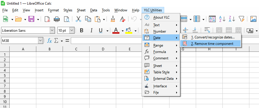 Дата › Видалити компонент часу