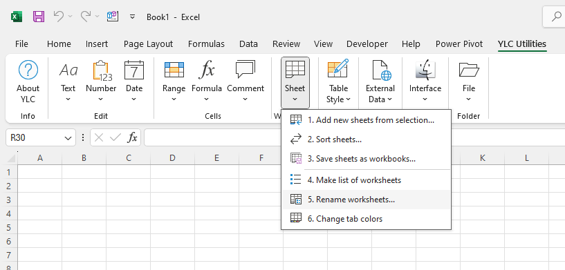 Перейменувати робочі аркуші