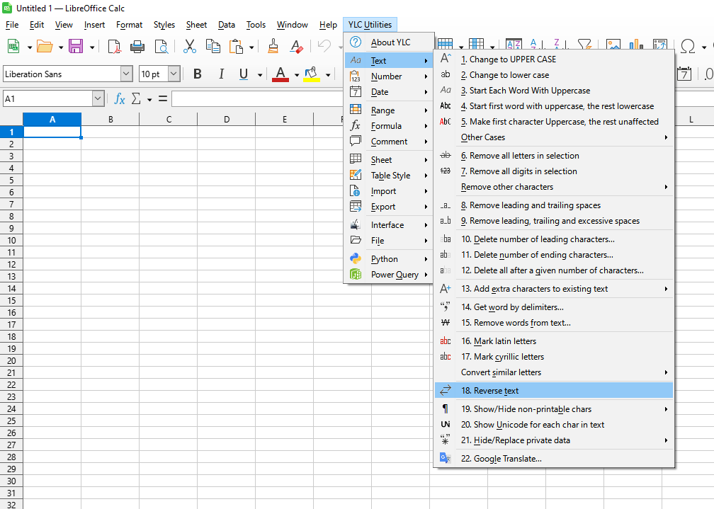 YLC Utilities > Текст › Реверсувати текстовий рядок