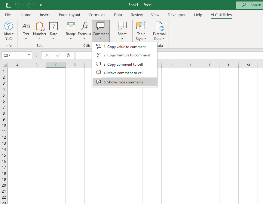 Формула › Показати/приховати коментарі
