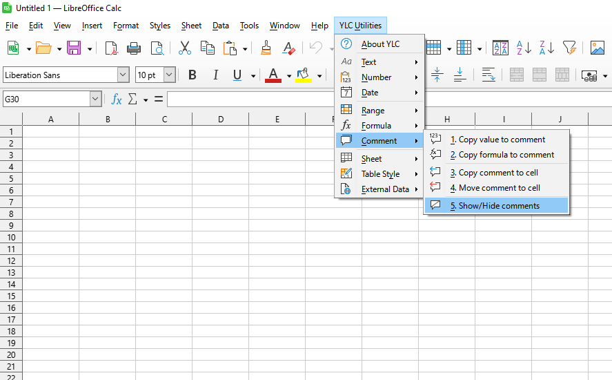 Формула › Показати/приховати коментарі