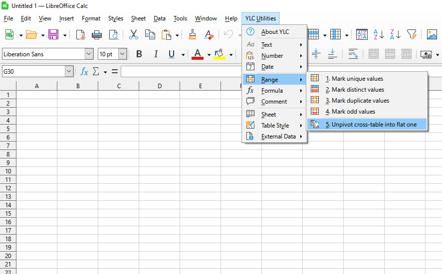Діапазон › Перебудова таблиці (Unpivot)